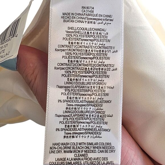 BCBGMaxazria NWT Shay Edgy Strap White Lace Dress Sz 2 - Picture 10 of 11